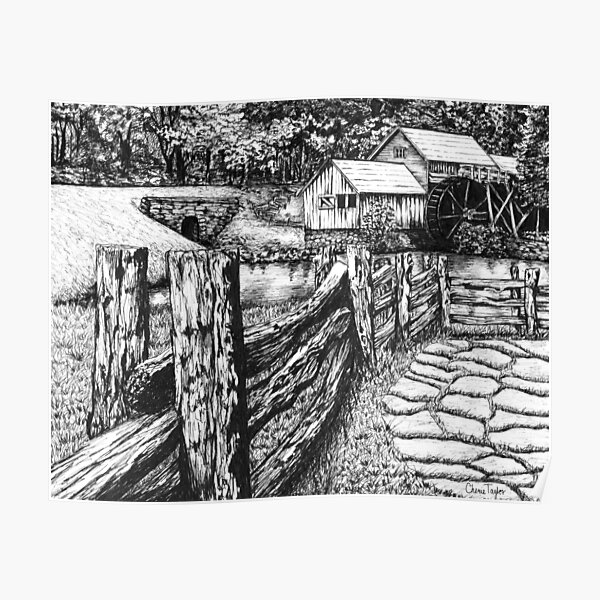 Mabry Mill Print Poster
