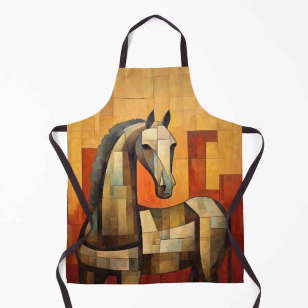 Item preview, Bronze Cubist Horse over Gold and Red designed and sold by YoPedro.