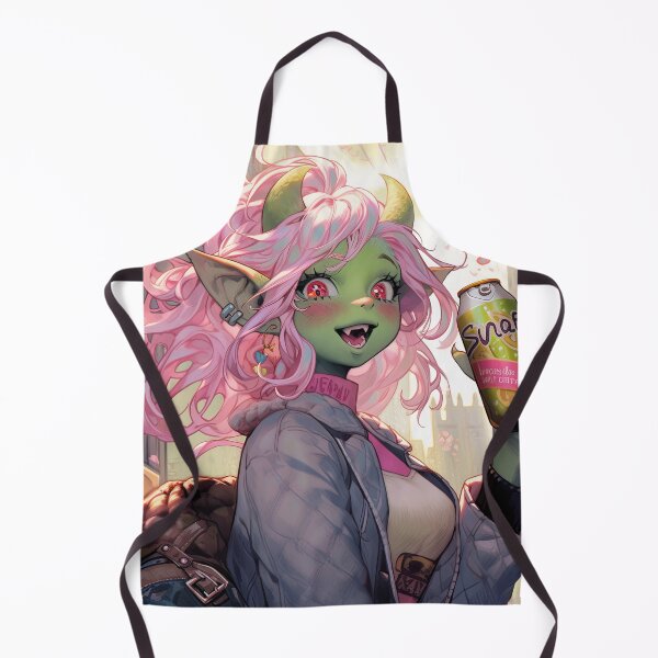 Item preview, Cute Green City Orc Drinking Soda designed and sold by bubblegoth.