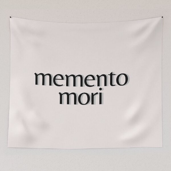 Item preview, Phrases Stoics "Memento Mori" Typography lV Style Quote Stoic memento mori designed and sold by StoicWarrior.
