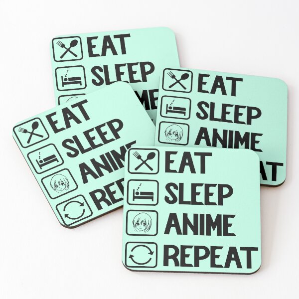 Item preview, Eat, Sleep, Anime, Repeat: Anime Life designed and sold by QuadMacDesigns.