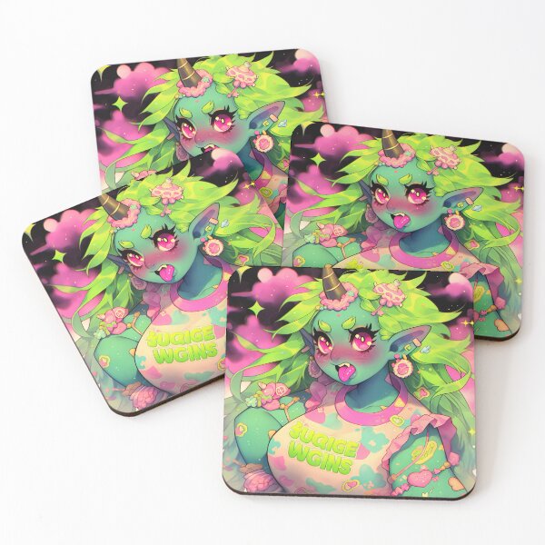 Item preview, Cute Sassy Orc Anime Girl designed and sold by bubblegoth.