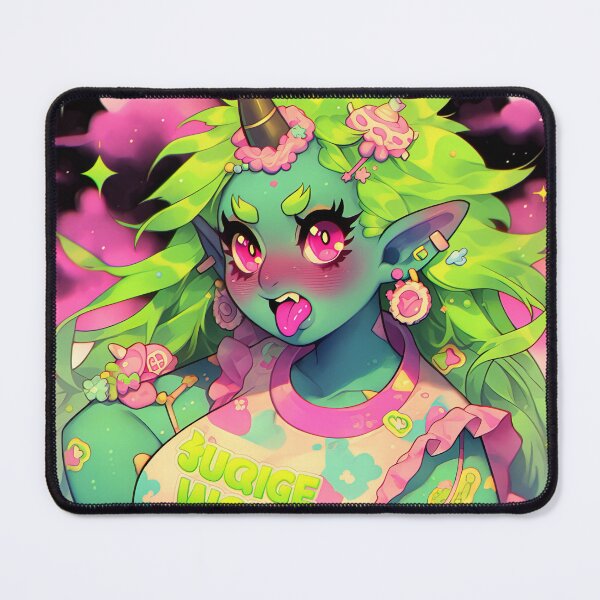 Item preview, Cute Sassy Orc Anime Girl designed and sold by bubblegoth.