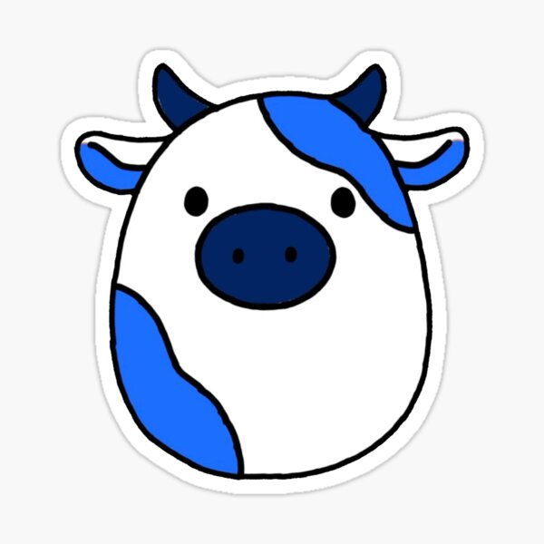 Miracle Valentine on X: Cute Blueberry Milk Cow Please check my merch  store to see more cute artworks of mine * Redbubble:   * Teepublic:  #redbubble  #teepublic #fineartamerica #cow #milkcow #cutecow #