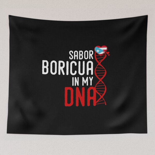 Aperçu de l'œuvre Sabor Boricua dans mon ADN - Conception du drapeau de Porto Rico créée et vendue par obedtheartist.