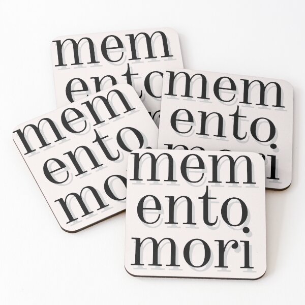 Item preview, Phrases Stoics "Memento Mori" Typography Vl Style Quote Stoic memento mori designed and sold by StoicWarrior.