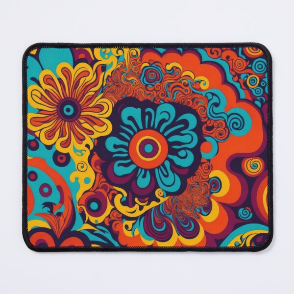 Item preview, Flower Power Colourful Flower Pattern designed and sold by druidwolfart.
