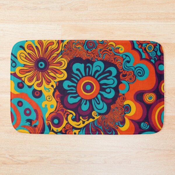 Item preview, Flower Power Colourful Flower Pattern designed and sold by druidwolfart.