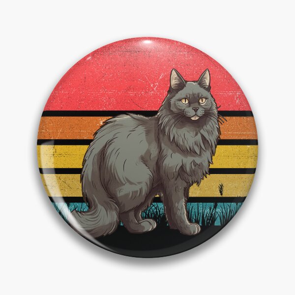 Item preview, Nebelung Cat Vintage Retro Sunset designed and sold by rafaeltto.