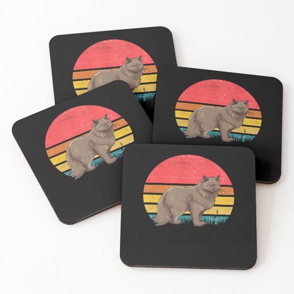 Item preview, Nebelung Cat Vintage Retro Sunset designed and sold by rafaeltto.