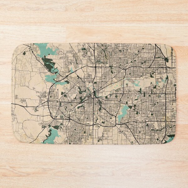 Item preview, Fort Worth City Map of Texas, USA - Vintage designed and sold by deMAP.