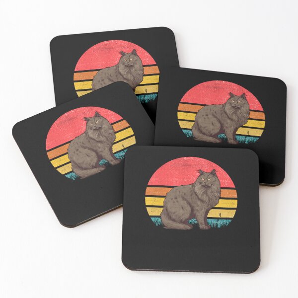 Item preview, Nebelung Cat Vintage Retro Sunset designed and sold by rafaeltto.