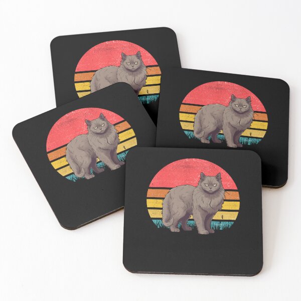 Item preview, Nebelung Cat Vintage Retro Sunset designed and sold by rafaeltto.