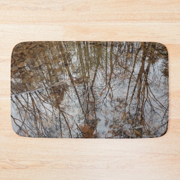 Item preview, A reflection of the autumn atmosphere in a puddle designed and sold by Crafty Fox & Art Panda ♥️.