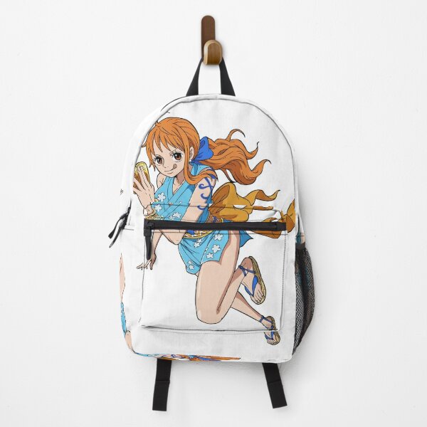 One Piece Nami School Backpack Anime Backpack Large Capacity Black Daypack