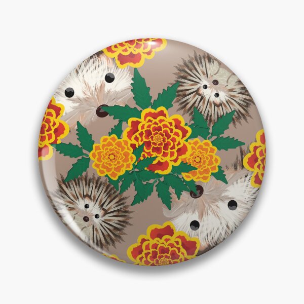 Item preview, Hedgehogs & Marigolds Nougat designed and sold by simplymslori.