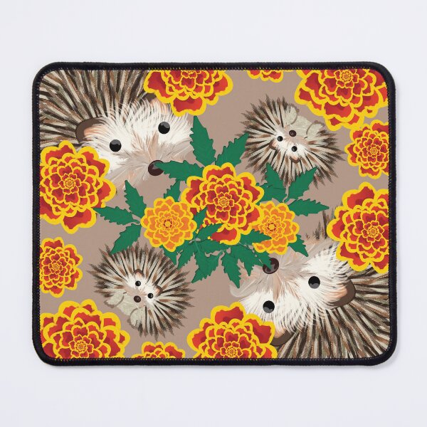 Item preview, Hedgehogs & Marigolds Nougat designed and sold by simplymslori.
