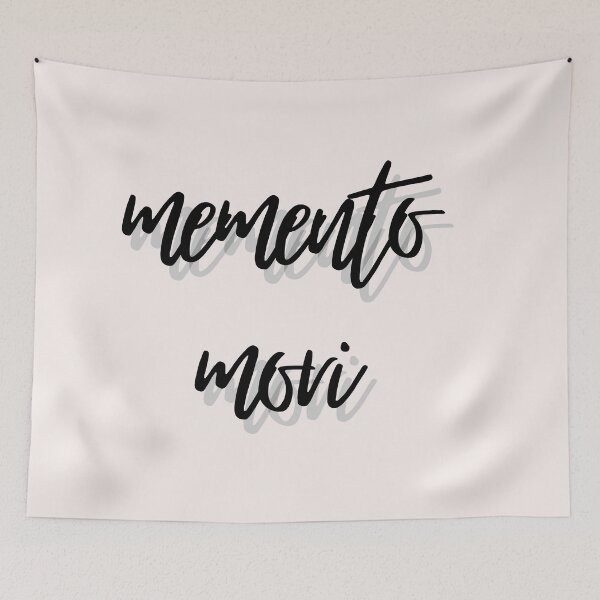 Item preview, Phrases Stoics "Memento Mori" Typography Vll Style Quote Stoic memento mori designed and sold by StoicWarrior.