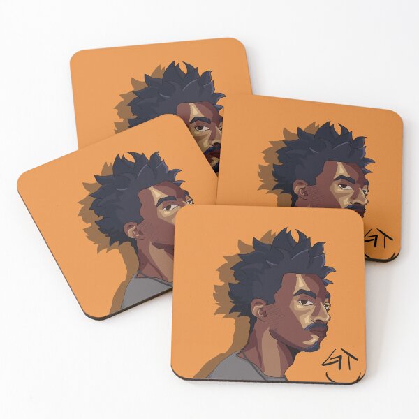 Item preview, Stylish man with orange background designed and sold by guillostower.