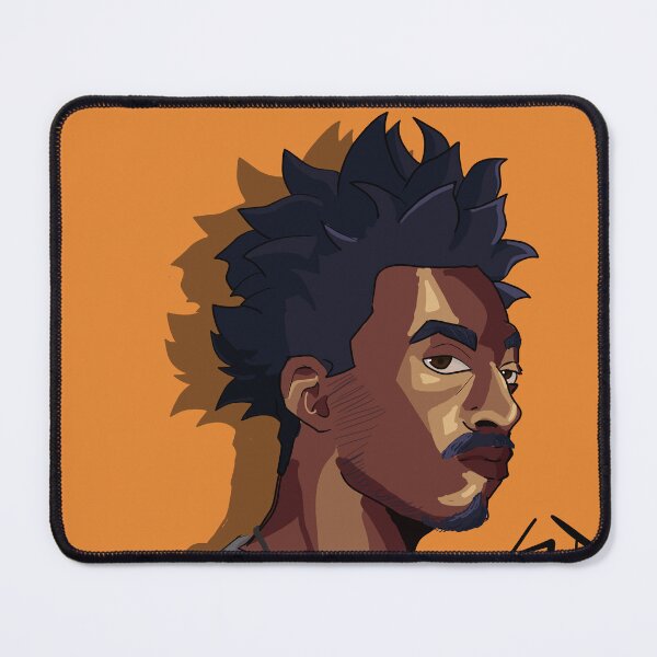 Item preview, Stylish man with orange background designed and sold by guillostower.