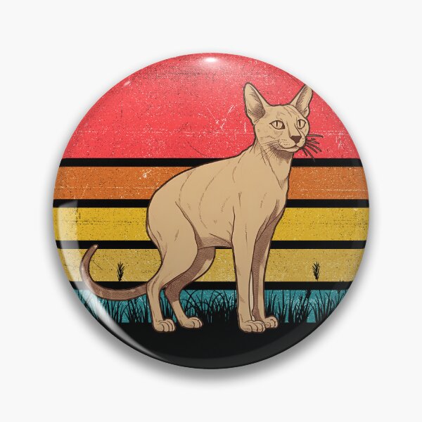 Artikelvorschau, Oriental Shorthair Cat Vintage Retro Sunset entworfen und verkauft von rafaeltto.