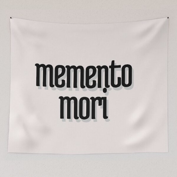 Item preview, Phrases Stoics "Memento Mori" Typography Vlll Style Quote Stoic memento mori designed and sold by StoicWarrior.