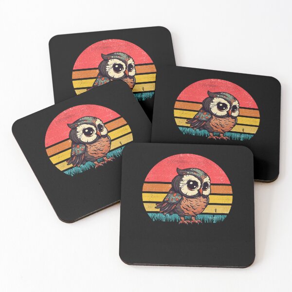 Item preview, Owl Vintage Retro Sunset designed and sold by rafaeltto.
