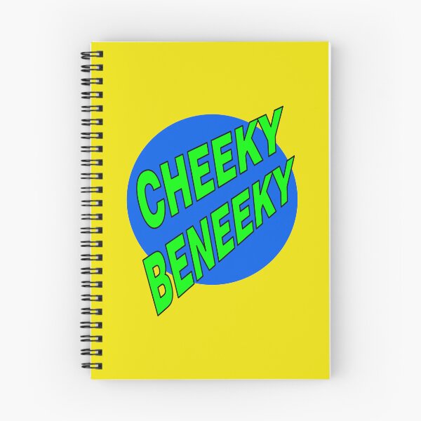Item preview, Cheeky Beneeky, Green Bold Font on Blue Circle designed and sold by AASparksDesigns.