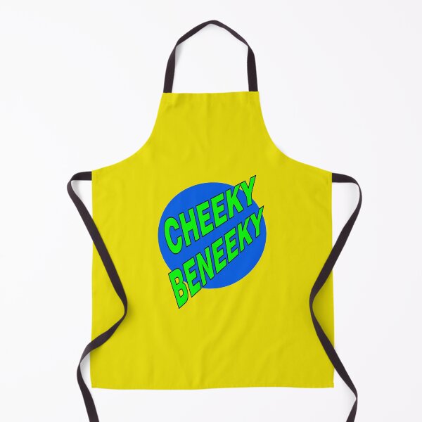 Item preview, Cheeky Beneeky, Green Bold Font on Blue Circle designed and sold by AASparksDesigns.