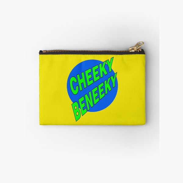Item preview, Cheeky Beneeky, Green Bold Font on Blue Circle designed and sold by AASparksDesigns.