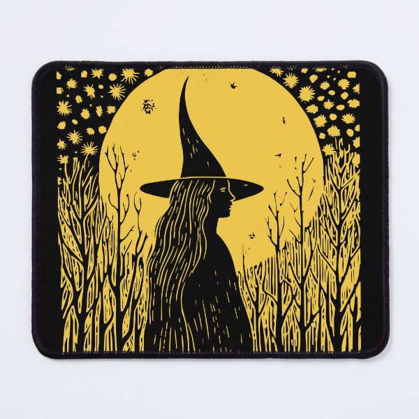 Item preview, Linocut Witch designed and sold by Texterns.