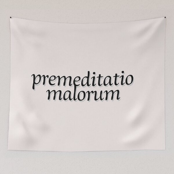 Item preview, Phrases Stoics "Premeditatio Malorum" Typography l Style Quote Stoic premeditatio malorum designed and sold by StoicWarrior.