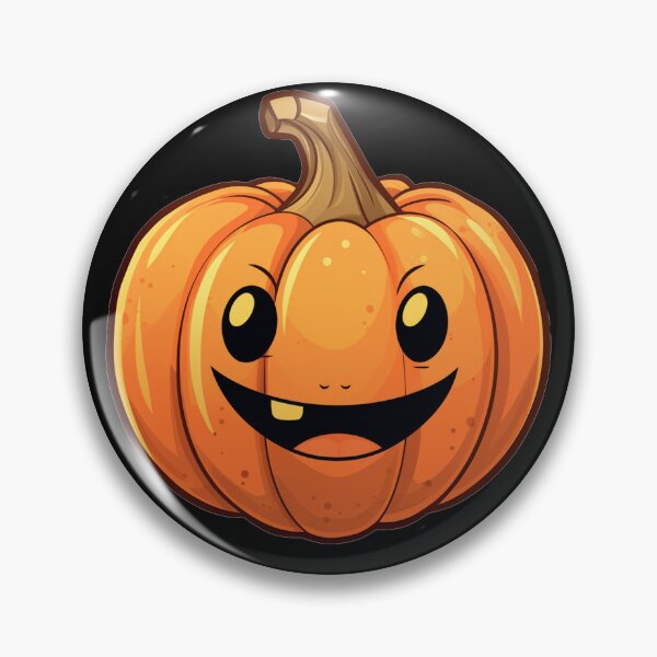 Item preview, happy pumpkin halloween face designed and sold by Wickystickers.