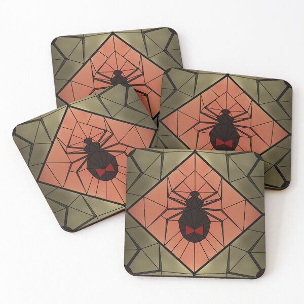 Item preview, Stained Glass Spiders (day) designed and sold by PaganArtisan.