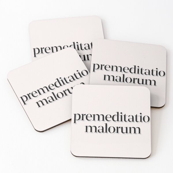 Item preview, Phrases Stoics "Premeditatio Malorum" Typography ll Style Quote Stoic premeditatio malorum designed and sold by StoicWarrior.
