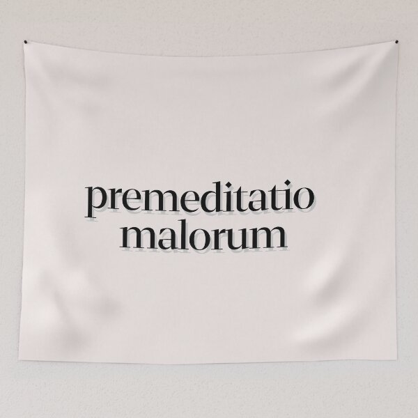 Item preview, Phrases Stoics "Premeditatio Malorum" Typography ll Style Quote Stoic premeditatio malorum designed and sold by StoicWarrior.