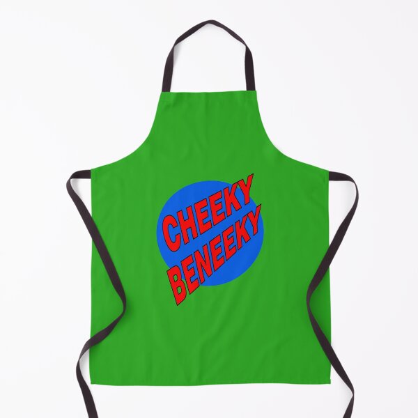 Item preview, Cheeky Beneeky, Red Bold Font on Blue Circle designed and sold by AASparksDesigns.