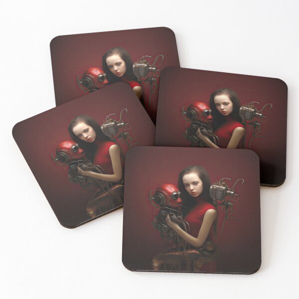Item preview, Robot Droid and Her Red Monkey designed and sold by Peter LOPEZ.
