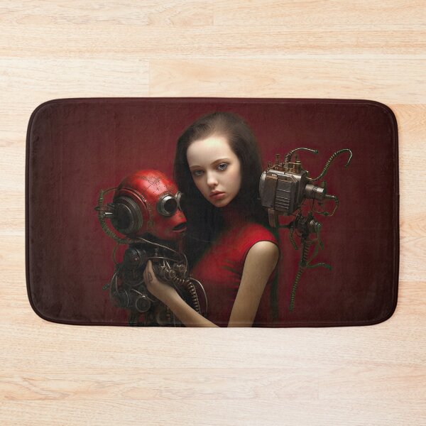 Item preview, Robot Droid and Her Red Monkey designed and sold by Peter LOPEZ.