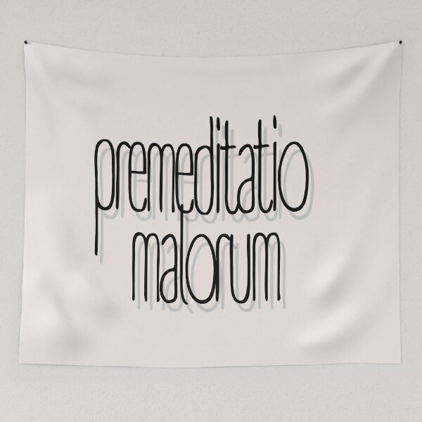 Item preview, Phrases Stoics "Premeditatio Malorum" Typography lll Style Quote Stoic premeditatio malorum designed and sold by StoicWarrior.