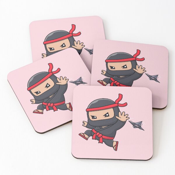 Item preview, Cute Ninja Throwing Shuriken Cartoon designed and sold by hjian8219.