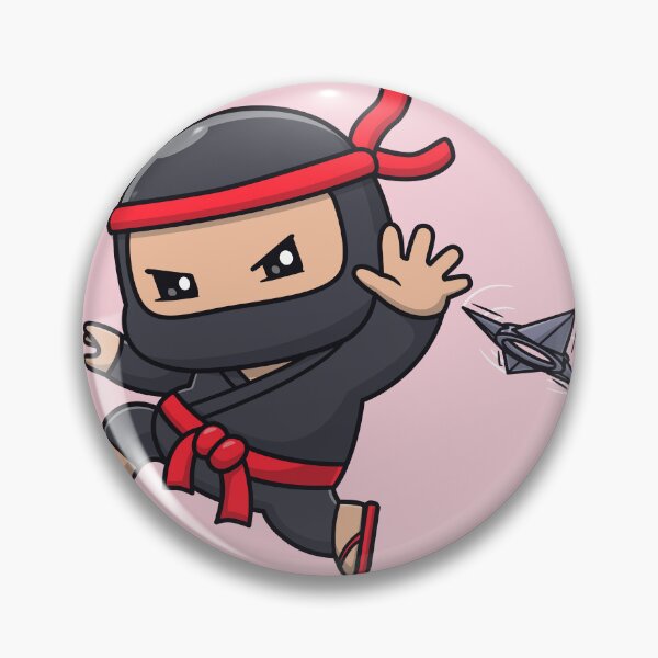 Item preview, Cute Ninja Throwing Shuriken Cartoon designed and sold by hjian8219.