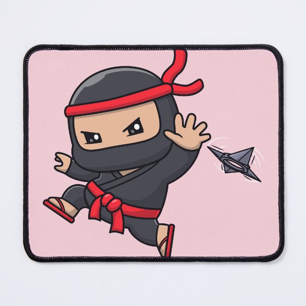 Item preview, Cute Ninja Throwing Shuriken Cartoon designed and sold by hjian8219.