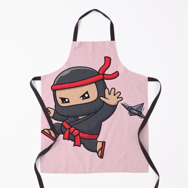 Item preview, Cute Ninja Throwing Shuriken Cartoon designed and sold by hjian8219.