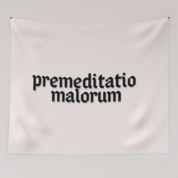 Item preview, Phrases Stoics "Premeditatio Malorum" Typography lV Style Quote Stoic premeditatio malorum designed and sold by StoicWarrior.