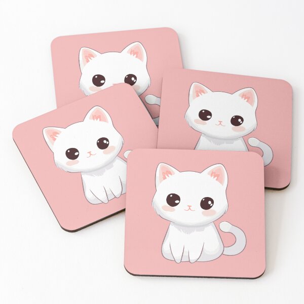 Item preview, Adorable white kitten sitting designed and sold by LookByLau.