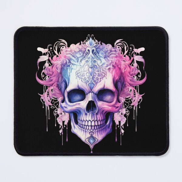 Item preview, Spooky Halloween Pink Skull designed and sold by ArtFromBeyond.