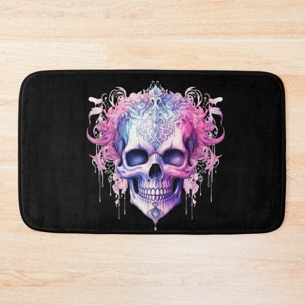 Item preview, Spooky Halloween Pink Skull designed and sold by ArtFromBeyond.
