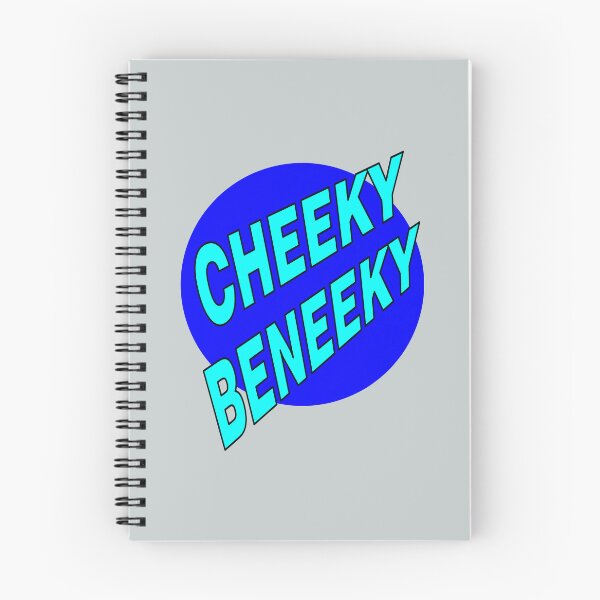 Item preview, Cheeky Beneeky, Light Blue Bold Font on Blue Circle designed and sold by AASparksDesigns.