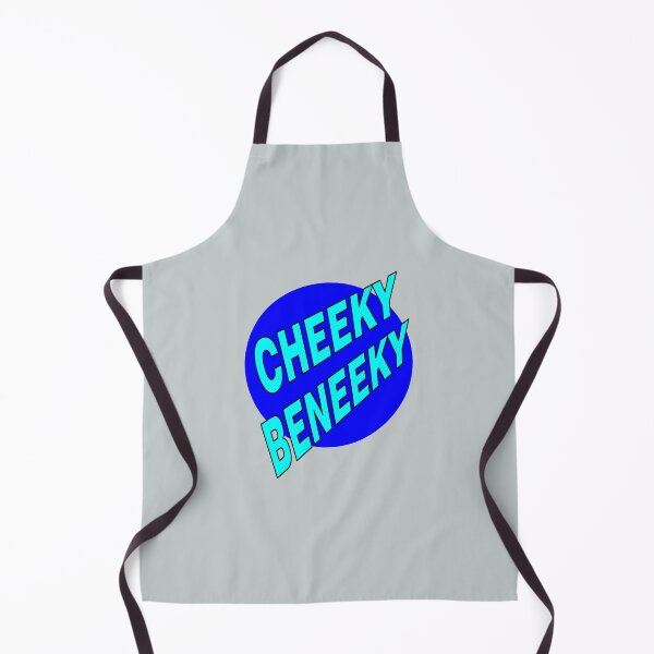 Item preview, Cheeky Beneeky, Light Blue Bold Font on Blue Circle designed and sold by AASparksDesigns.